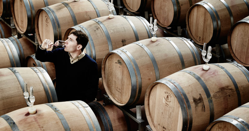 Harald Krabbe from FREDERIKSDAL KIRSEBÆRVIN® drinking wine